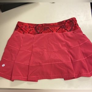 Lululemon Pace Rival Red Snakeskin Pattern
